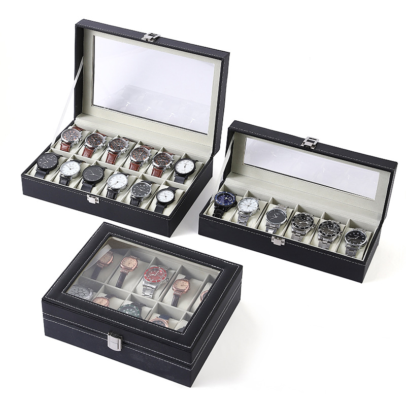 Jewelry Box That Holds Watches - Scatola Portaorologi in Pelle PU, Contiene