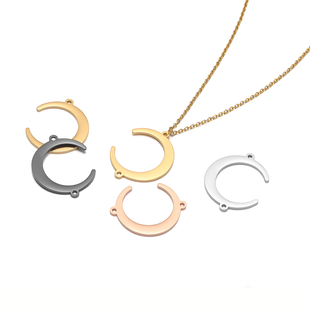 Moon Star Earrings - 5 pezzi in acciaio inossidabile con
