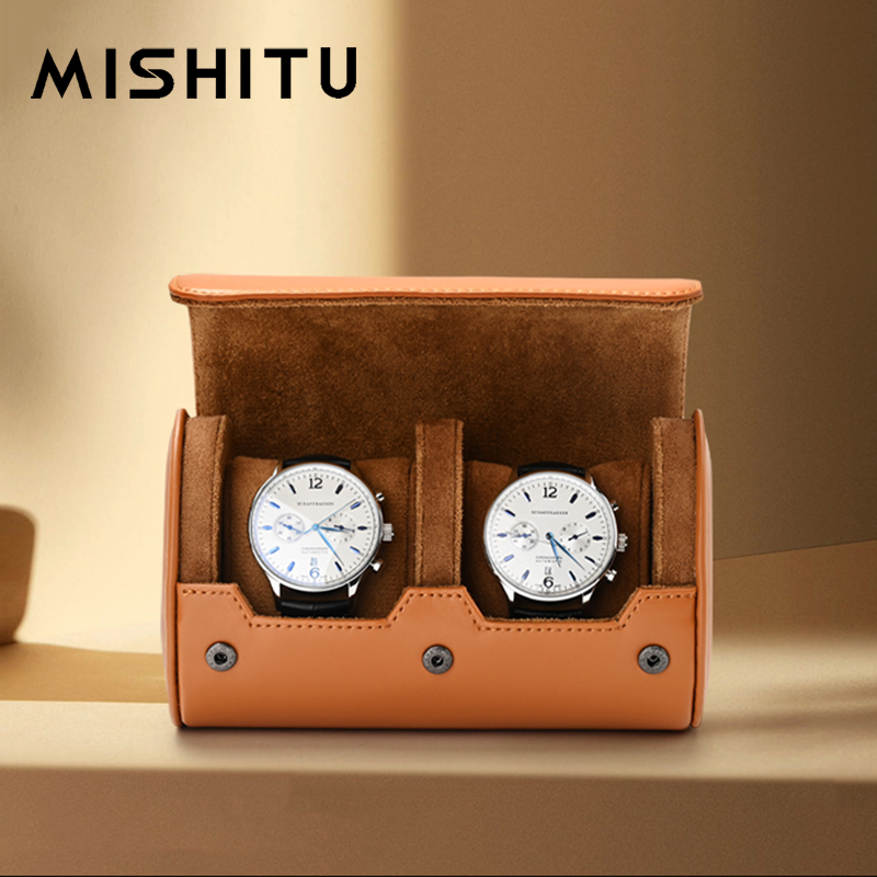 Jewelry Watches For Men - MISHITU 1/2/3-Slot Orologio Rotolo di Immagazzinaggio