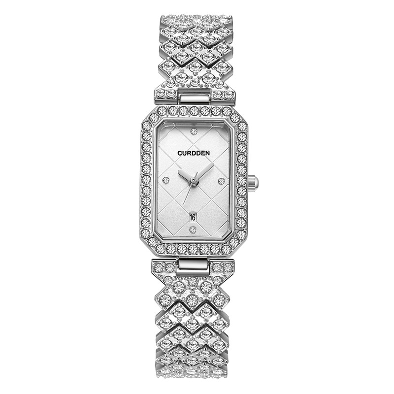 Jewelry Watches Silver - Orologi rettangolari di marca CURDDEN originali