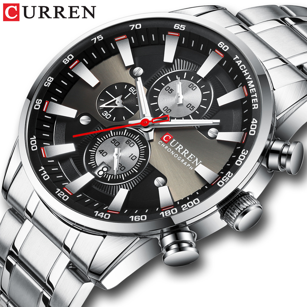 Jewelry Watches Silver - CURREN 8351 Orologio al quarzo da