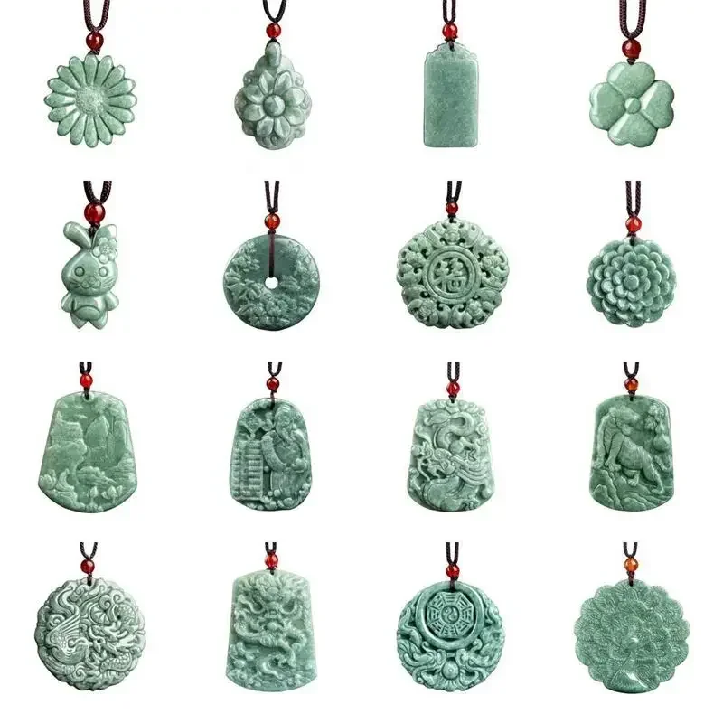 Luxury Gifts Jewelry & Watches Namfleg Mostar - Ciondolo giadeite birmano verde Designer Fashion