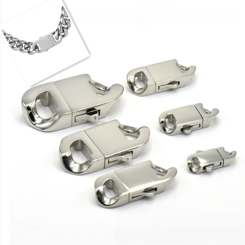 Hip Hop Chain Necklace - Chiusura a Moschettone in Acciaio Inossidabile