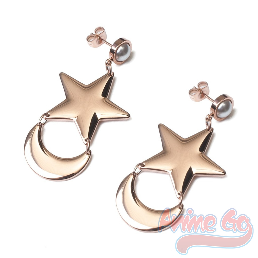 Moon Star Earrings - Anime Sailor Usagi Tsukino Orecchini Cosplay