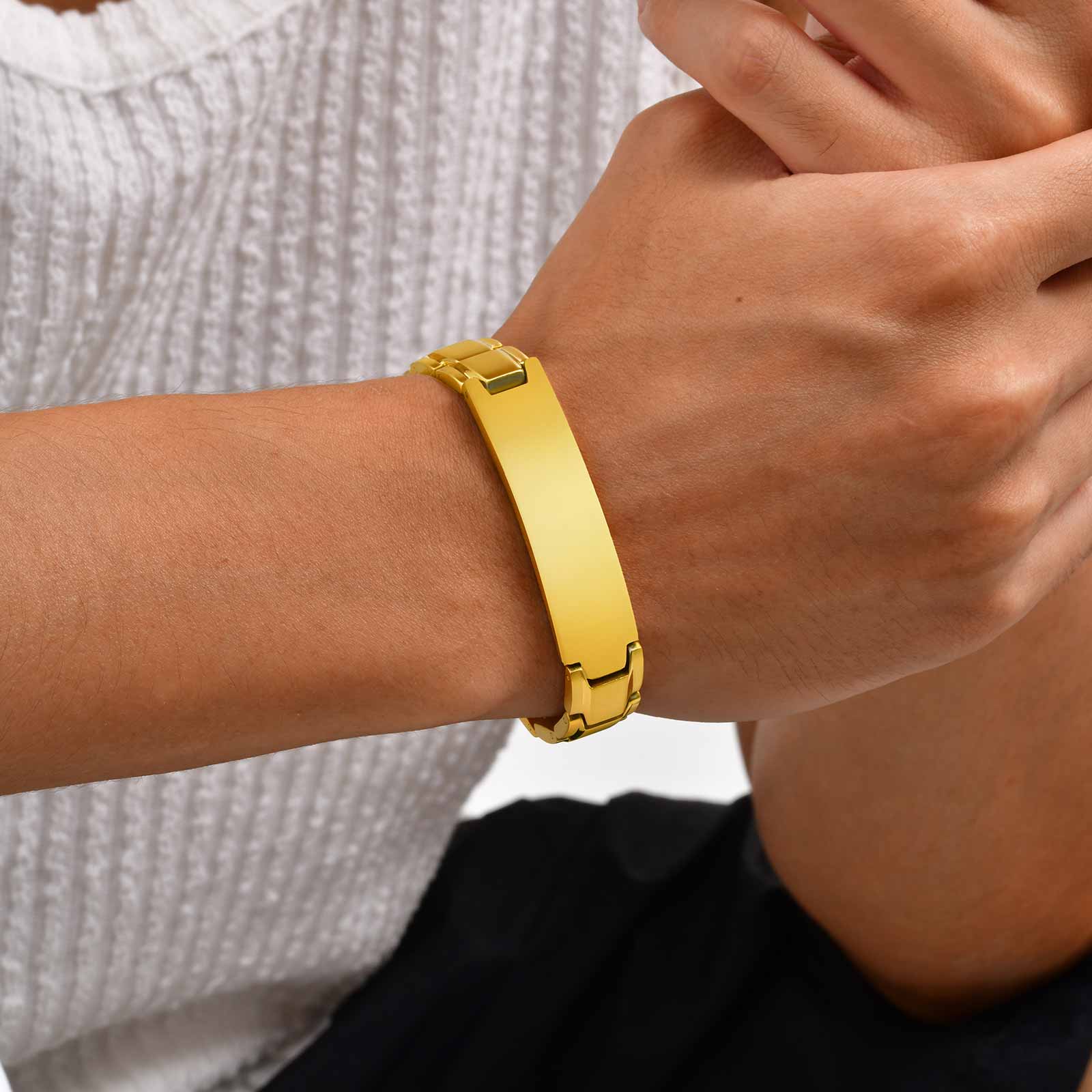 Bracciale da uomo con testo in - Jewelry Watches For Men recensione e prezzo
