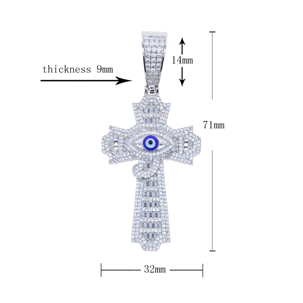 Collana con Croce Iced Out da  - Hip Hop Chain Necklace recensione e prezzo
