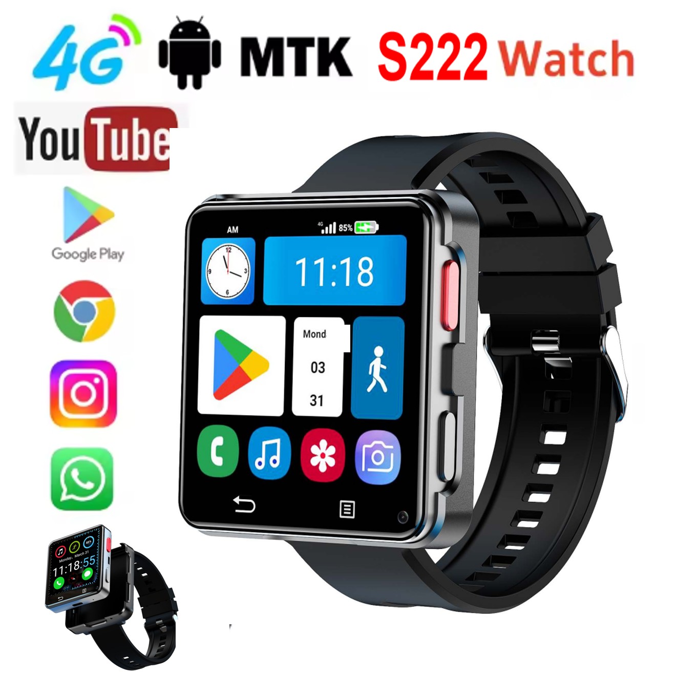 Smartwatch S222 4G con scheda  - Smartwatch recensione e prezzo