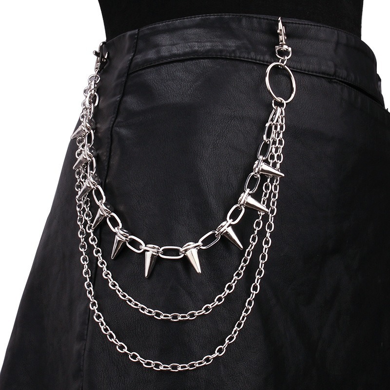 Hip Hop Punk Rock Pantaloni in - Hip Hop Chain Necklace recensione e prezzo