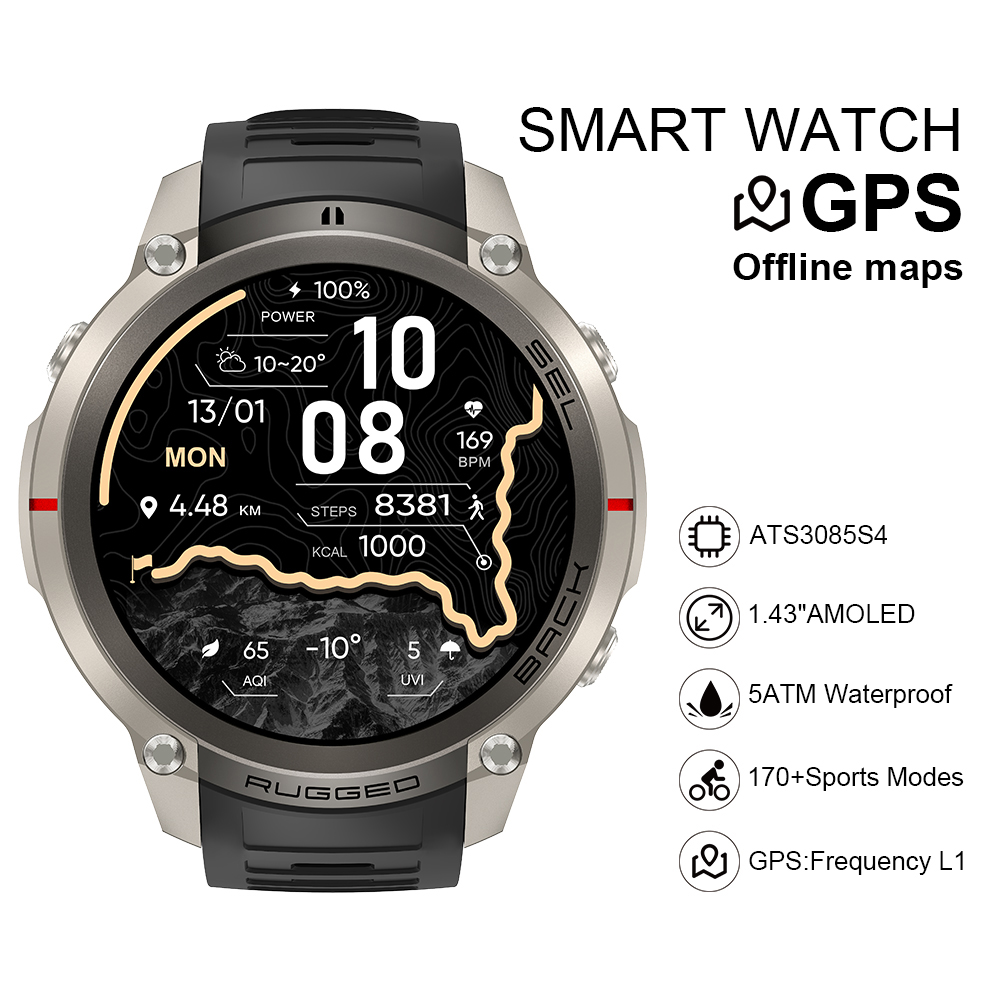 Smartwatch DM59 2026 con Mappe - Smartwatch recensione e prezzo