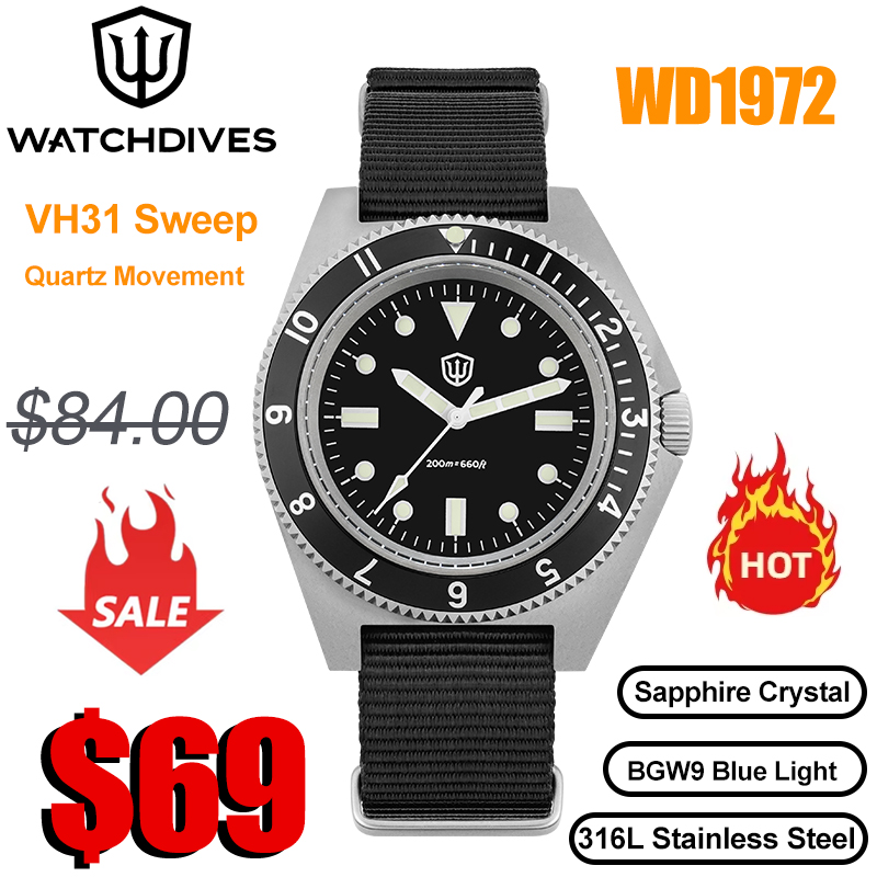 Watchdives WD1972 Orologio al  - Vintage Pocket Watch recensione e prezzo